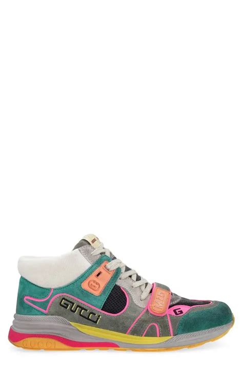 ultrapace gucci sneaker|Gucci leather high top sneakers.